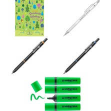 Scrikss Office Simo Mekanik Kurşun Kalem Beyaz 0.5 Mm... +4 Parça Fırsat Seti