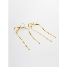 The Originals Çelik Fiyonk Küpe Gold Renk