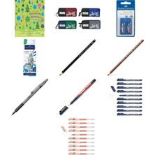 Faber-Castell, Fc Duo Kalem Çantası Çift Gözlü, 517700008900... +9 Parça Fırsat Seti