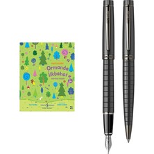 Scrikss Honour 38 Dolma Kalemtükenmez Kalem Takım Mat Siyah... +1 Parça Fırsat Seti