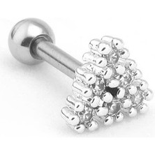 The Originals Çelik Tragus Piercing Üçgen Figürlü Zirkon Taşlı