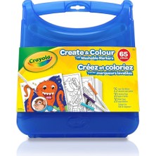 Crayola Create&color Super Tips Marker Kit/çocuklar Için Saklama Kutulu Boyama Seti