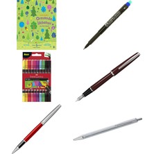 Faber-Castell Permanent Asetat Kalem, S Uç, Mavi, Kalıcı ve ... +5 Parça Fırsat Seti