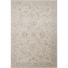 Eko Halı Efes 06 Light Grey Geleneksel Vintage Desenlerine Sahip Özel Yumuşak Tuşeli Iplik ile Üretilen Halı