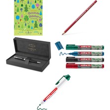 Faber-Castell 5 Renkli Kalemi Poli Kromos Mine 3,8 mm Yağlı ... +4 Parça Fırsat Seti
