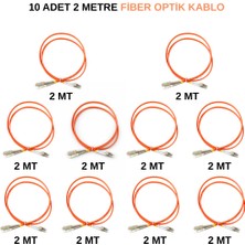 Apronx 2 Metre Sc-Lc mm Om2 50/125 Dx Patch Kablo Patch Cord (10 Adet)