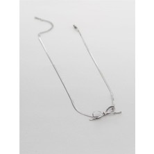 The Originals Kadın Çelik Fiyonk Kolye Silver Renk