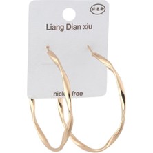 The Originals Ithal Vip Gold Renk Burgu Halka Küpe (Çap 6 Cm)