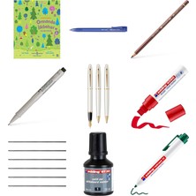 Faber-Castell 1425 Auto Tükenmez, Mavi, 10'lu... +8 Parça Fırsat Seti