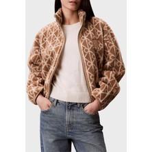 Calvin Klein LV144E226G Ls Aop Sherpa Kadın Ceket