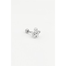 The Originals Çelik Tragus Piercing Çiçek Figürlü Zirkon Taşlı