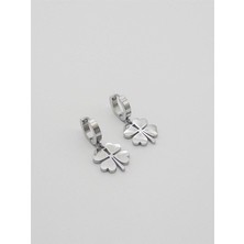 The Originals Çelik Yonca Figürlü Gümüş Renk Küpe