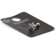 The Originals Çelik Tragus Piercing Çiçek Figürlü Zirkon Taşlı