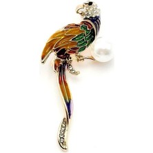 The Originals Vip Pirinç Gold Papağan Broş