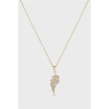 The Originals Zirkon Kuş Tüyü Model Kolye 45 cm