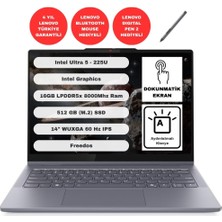 Lenovo IdeaPad 5 2-in-1 Intel Ultra 5 225U 16GB 512GB SSD Freedos 14" WUXGA Taşınabilir Bilgisayar 83KR000FTR