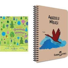 Faber-Castell Anadolu Mirası Spiralli Defter, A4, 120 Yaprak... +1 Parça Fırsat Seti