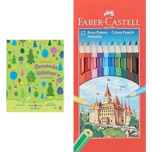 Faber-Castell Karton Kutu Renkli Boya Kalemi, 12 Renk, Yumuş... +1 Parça Fırsat Seti