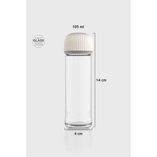 Renga Line 105 ml Bej Kapaklı Cam Tuzluk 121014