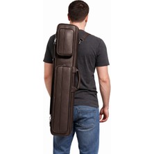 Pusula Oyun Supreme Bilardo Istakası Çantası Deri - 4 Dip ve 8 Şaft Taşıma Kapasitesi