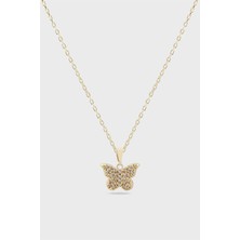 The Originals Zirkon Kelebek Model Kolye 45 cm