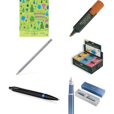 Faber-Castell Faber Castell Fosforlu Kalem Turuncu... +5 Parça Fırsat Seti