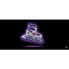 Paten Işıklı Ayarlanabilir Çocuk Alıştırma Pateni 2 Fonksiyon Dizlik Dirseklik Bileklik Koruyucu Set