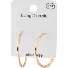 The Originals Ithal Vip Gold Renk Burgu Halka Küpe (Çap 3 Cm)