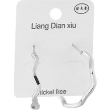 The Originals Ithal Vip Zikzak Model Gümüş Renk Halka Küpe (Çap 3 Cm)