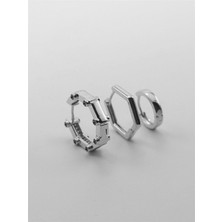 The Originals Ithal Vip Üçlü Gümüş Renk Küpe