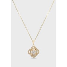 The Originals Zirkon Elips Figürlü Kolye 45 cm