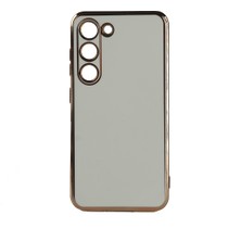 ZM Store Galaxy S23 Plus Uyumlu Kılıf Parlak Kenarlı Kamera Korumalı Bark Kapak