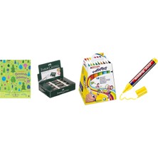 Faber-Castell 7085 Beyaz Orta Boy Silgi, 24'lü... +3 Parça Fırsat Seti