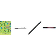 Faber-Castell Grip 1347 Versatil Kalem 2024, 0.7, Gümüş... +3 Parça Fırsat Seti