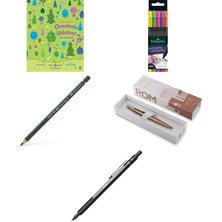 Faber-Castell Grip Finepen Ince Keçe Uçlu Kalem Seti, 5’li, ... +4 Parça Fırsat Seti