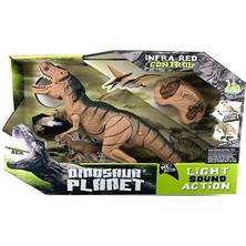 Kaia Life Sesi Işıklı Kumandalı Buharlı Dinozor T-Rex