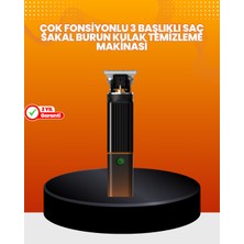 Renklime Erkekler Için 3 In 1 Şarjlı Bakım Seti – 7300 Rpm Güçlü Motor ve Sessiz Çalışma