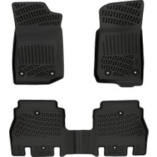 Rizline Jeep Wrangler Unlimited Jk 4 Kapı 2019 Sonrası 3D Havuzlu Paspas