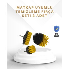 Renklime Yüksek Devirde Etkili Temizlik Sağlayan Matkap Ucu Fırça Seti