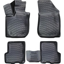 Rizline Renault Symbol 2013-2021 3D Havuzlu Paspas | Orta Konsol Arkası Bardaklık Yok