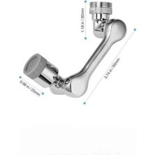 Renklime Dönebilen Musluk Başlığı Akrobat Mutfak Banyo Musluk Ucu Başlığı Oynar Başlıklı