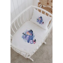 Lilabio Isme Özel %100 Pamuk Lastiksiz Park Yatak Çarşaf Seti (100X120) Winnie