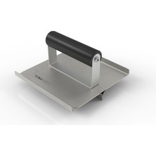 Normadia Paslanmaz Çelik Oluk Malası, 150X150MM, R12 D20, Standart Sap