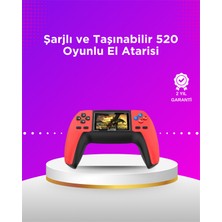 Renklime P5 Taşınabilir Retro Konsol – 520 Oyun, Ergonomik Tasarım, Nostaljik Eğlence