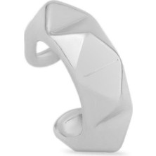 The Originals Vip Gümüş Renk Simetrik Model Earcuff Kıkırdak Küpe(