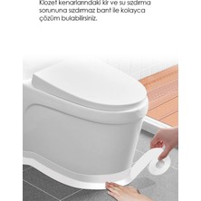 Lumindra 3.2m Banyo Küvet Mutfak Lavabo Su Sızdırmaz Bant Su Geçirmez Kenar Bandı Sızdırmazlık Tamir Beyaz
