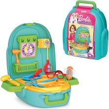 Kaia Life 03840 Barbie Doktor Set Sırt Çantası -Fen