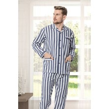 Golden Arrow 4007 Gaffur Çizgili Poplin Erkek Pijama Takımı
