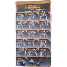 Meşem 16'lı Matkap Spiral Hilti El Aletleri Kömür Seti