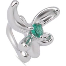The Originals Vip Gümüş Renk Çiçek Model Earcuff Kıkırdak Küpe